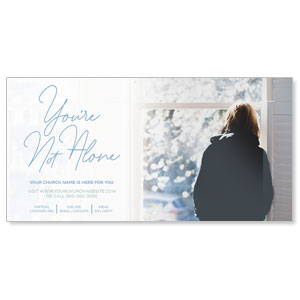 You Are Not Alone Window 11" x 5.5" Oversized Postcards