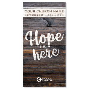 BTCS Hope Is Here Wood 11" x 5.5" Oversized Postcards