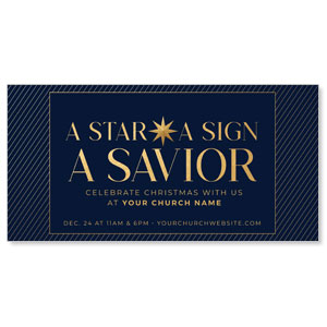 A Star A Sign A Savior 11" x 5.5" Oversized Postcards