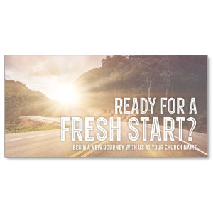 Fresh Start Road 11" x 5.5" Oversized Postcards