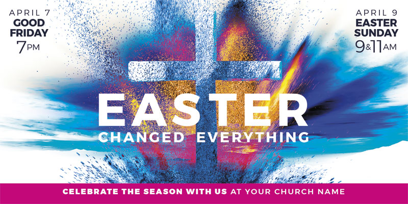 Church Postcards, Easter, Easter Changed Everything, 5.5 x 11