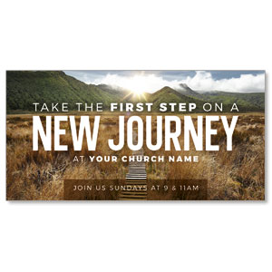 First Step New Journey 11" x 5.5" Oversized Postcards