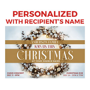 Christmas Wreath Lights Personalized IC
