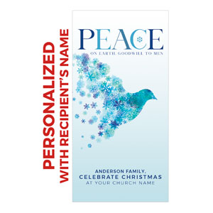 Peace on Earth Dove Personalized OP