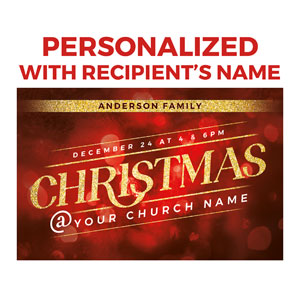 Christmas At Red Bokeh Personalized IC