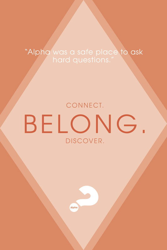 Posters, Alpha, Alpha Belong Safe Place, 12 x 18