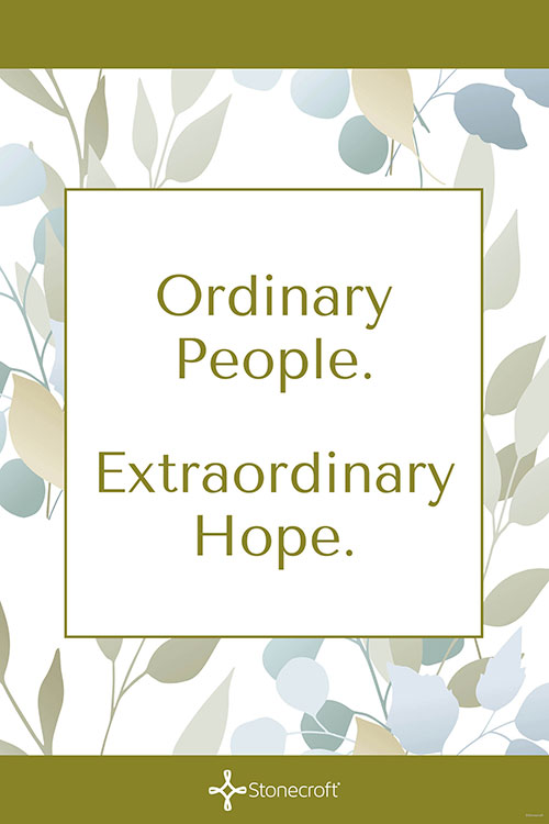 Posters, Inspiration, Ordinary People, Extraordinary Hope, 12 x 18