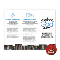 Explore God TriFold Brochure 