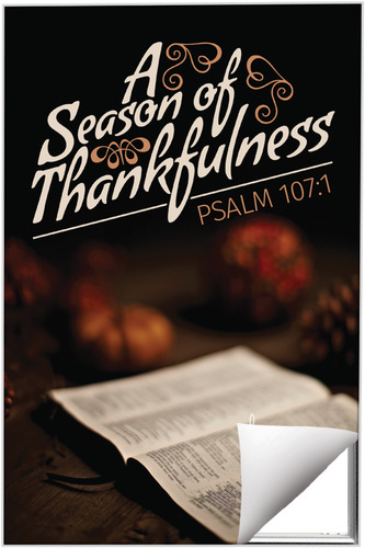 Wall Art, Fall - General, Season of Thankfulness, 24 x 36