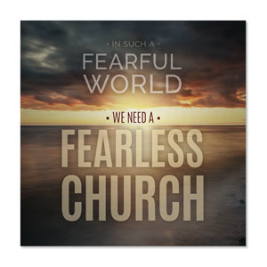 Fearless Church 34.5" x 34.5" Rigid Wall Art