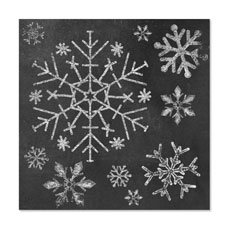 Mod Chalk Snowflakes 