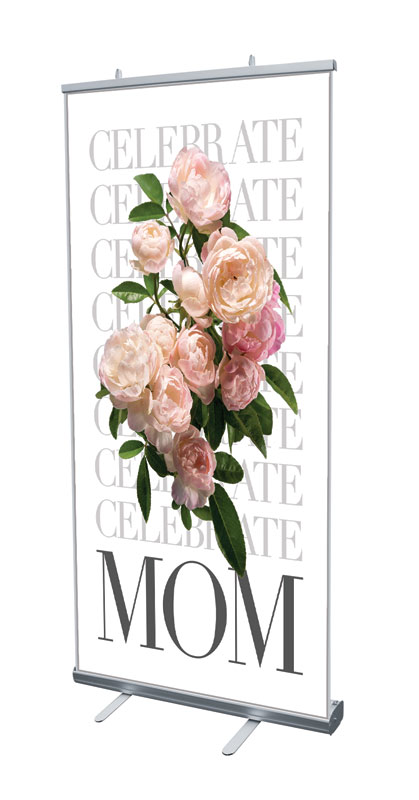 Banners, Mother's Day, Celebrate Mom Flowers, 4' x 6'7