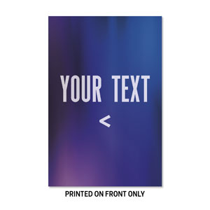 Aurora Lights Your Text Here 23" x 34.5" Rigid Sign