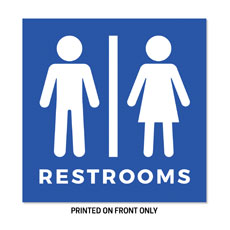 Restrooms Blue 