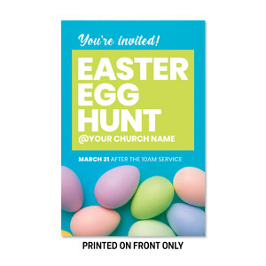 Egg Hunt Invited 23" x 34.5" Rigid Sign