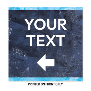 Blue Revival Your Text 34.5" x 34.5" Rigid Sign