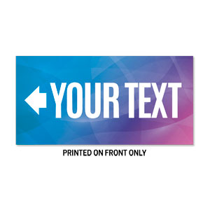 Bright Gradient Your Text 23" x 11.5" Rigid Sign