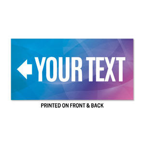 Bright Gradient Your Text 23" x 11.5" Rigid Sign