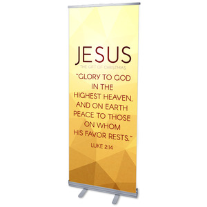 Advent Luke 2 Jesus 2'7" x 6'7"  Vinyl Banner