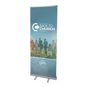 Back to Church Sunday People 2'7" x 6'7"  Vinyl Banner