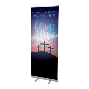 Come Alive Easter Journey 2'7" x 6'7"  Vinyl Banner