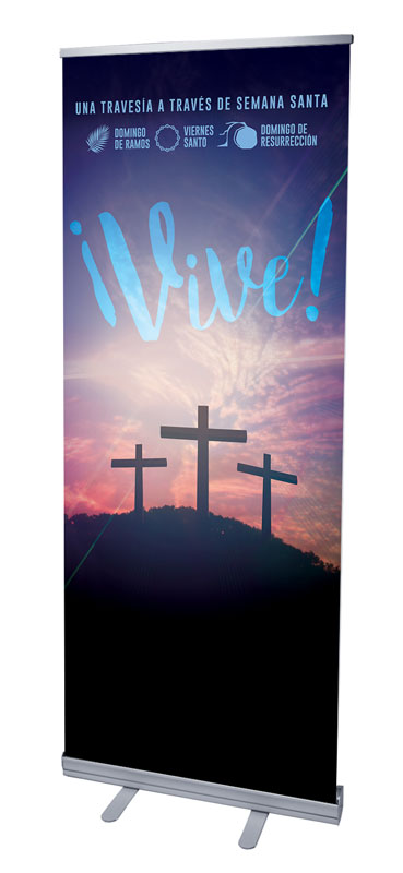 Banners, Easter, Come Alive Easter Journey Spanish, 2'7 x 6'7