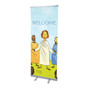 Jesus Storybook Bible 2'7" x 6'7"  Vinyl Banner