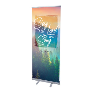 Beautiful Praise Sing to the Lord 2'7" x 6'7"  Vinyl Banner