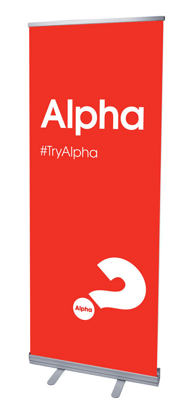 Banners, Alpha, Alpha Red, 2'7 x 6'7