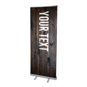 Dark Wood Easter At Your Text 2'7" x 6'7"  Vinyl Banner
