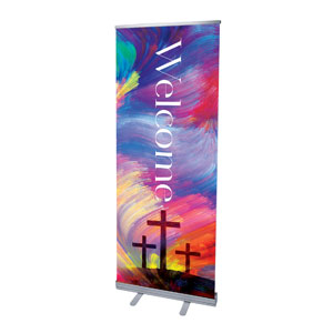 No Greater Love Welcome 2'7" x 6'7"  Vinyl Banner