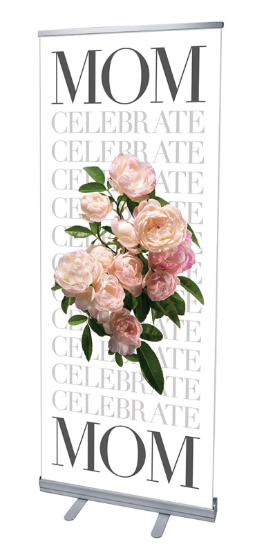 Banners, Mother's Day, Celebrate Mom Flowers, 2'7 x 6'7