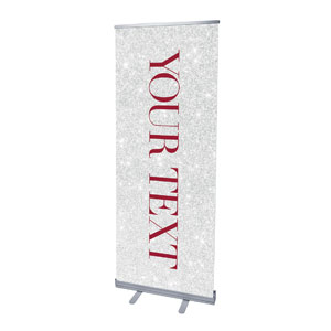 Christmas Brings Hope Sparkle Your Text 2'7" x 6'7"  Vinyl Banner