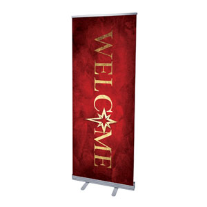 Hope Is Born Star Welcome 2'7" x 6'7"  Vinyl Banner