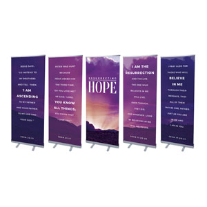 Resurrecting Hope Set 2'7" x 6'7"  Vinyl Banner