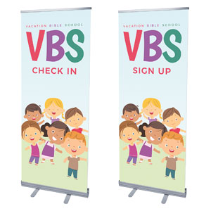 VBS Kids Pair 2'7" x 6'7"  Vinyl Banner