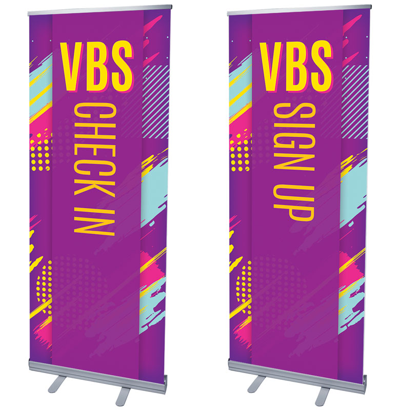 Banners, VBS / Camp, VBS Neon Pair, 2'7 x 6'7