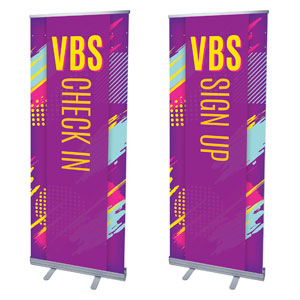 VBS Neon Pair 2'7" x 6'7"  Vinyl Banner