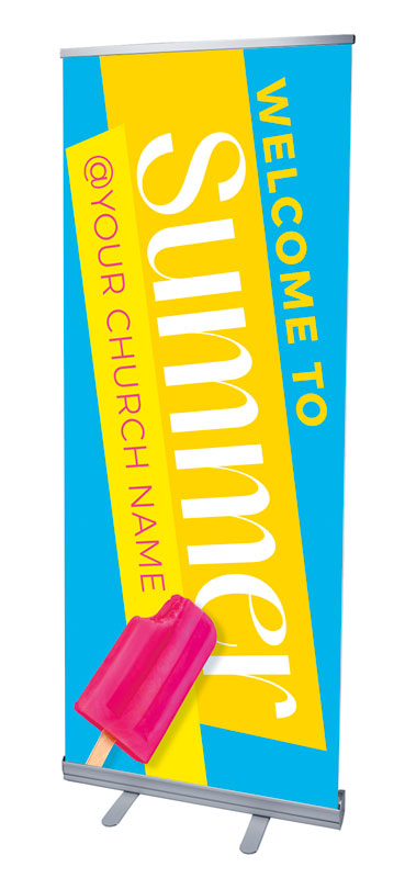 Banners, Summer - General, Summer Popsicle, 2'7 x 6'7