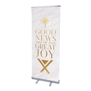 Good News of Great Joy 2'7" x 6'7"  Vinyl Banner