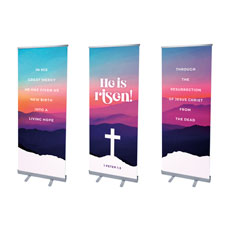 Easter At Mountains Triptych 