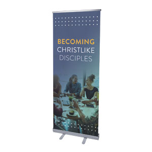 Becoming Christ Like Disciples 2'7" x 6'7"  Vinyl Banner