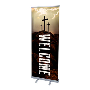 Hope Is Alive Crosses 2'7" x 6'7"  Vinyl Banner