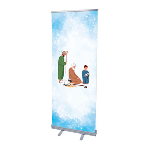 Kidmin Nativity Shepherd 2'7" x 6'7"  Vinyl Banner