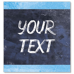 Blue Revival Your Text StickUp