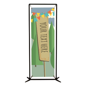 Woodland Friends Your Text Here 2' x 6' Banner