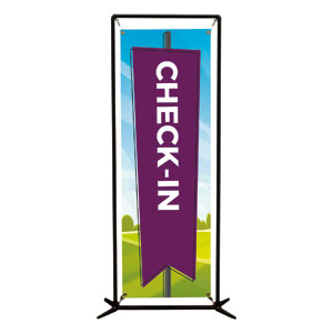 Bright Meadow Check In 2' x 6' Banner