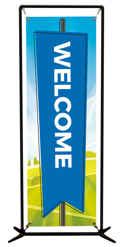 Banners, Welcome, Bright Meadow Welcome, 2' x 6'