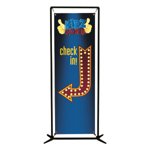 Marquee Check In 2' x 6' Banner