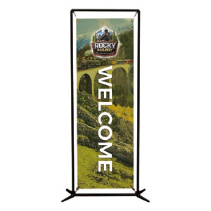 Rocky Railway Welcome 2' x 6' Banner